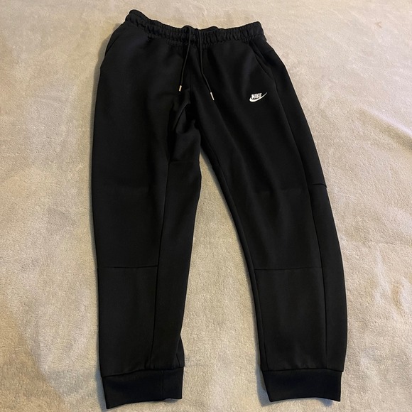 Nike Mens Black Joggers Sweatpants Training Fitness Gym Activewear Large Workout - Picture 1 of 12